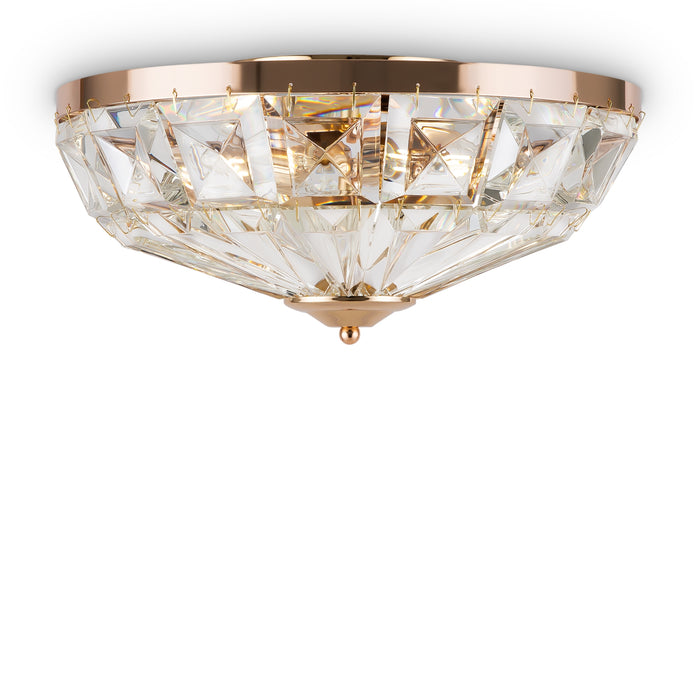 Plafoniera cristal Maytoni Classic Facet Auriu, 4XE14, MOD094CL-04G - AsiHome