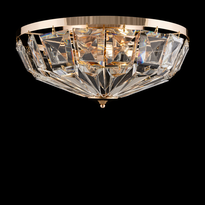 Plafoniera cristal Maytoni Classic Facet Auriu, 6XE14, MOD094CL-06G