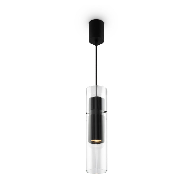 Lustra Moderna Maytoni Modern Dynamics Negru mat, 1XGU10, MOD326PL-01B - AsiHome