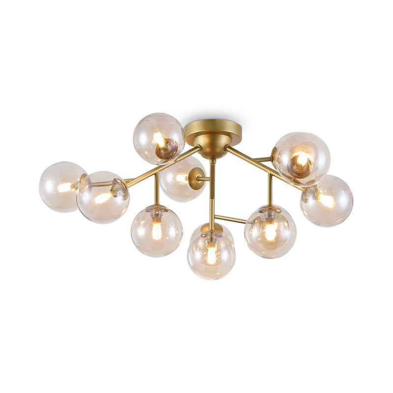 Plafoniera Moderna Maytoni Modern Dallas Auriu, 12XG9, MOD545PL-12G - AsiHome