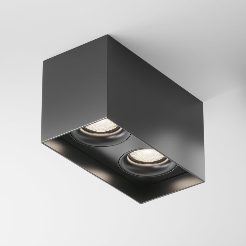 Spot aplicat Maytoni Technical Slim Negru, 2XGU10, C015CL-02B - AsiHome