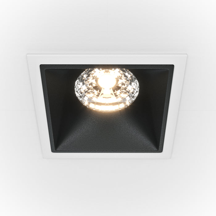 Spot LED incastratMaytoni Technical Alfa LED Alb/Negru , DL043-01-15W3K-D-SQ-WB - AsiHome