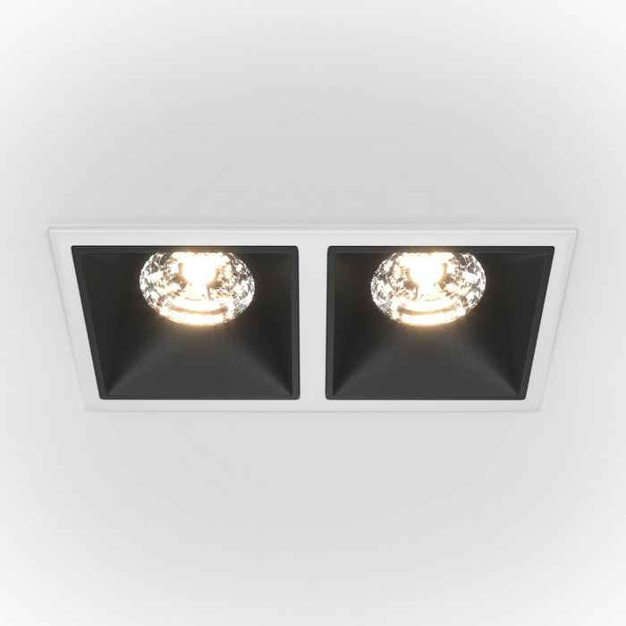 Spot LED incastratMaytoni Technical Alfa LED Alb/Negru , DL043-02-15W3K-D-SQ-WB - AsiHome