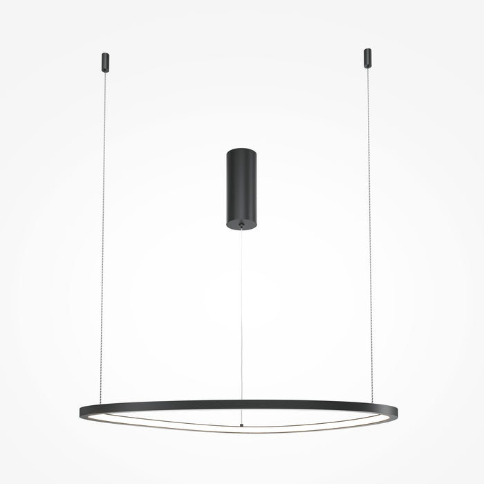 Lustra LED Maytoni Modern Glint Negru , MOD072PL-L28B3K1 - AsiHome