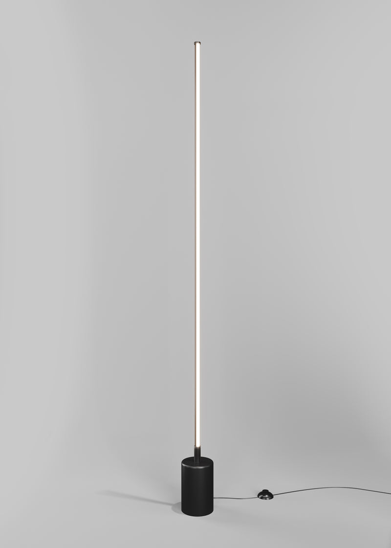 Lampadar LED Maytoni Modern Flow Negru 1, MOD147FL-L20BK1 - AsiHome