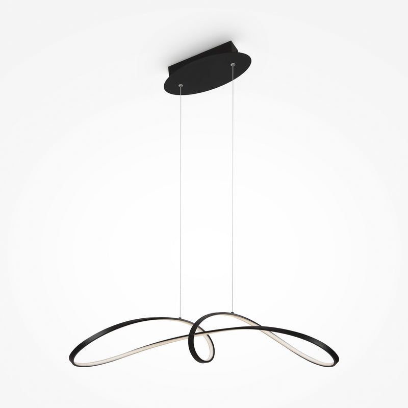 Lustra LED Maytoni Modern Curve Negru 1, MOD156PL-L52B4K - AsiHome
