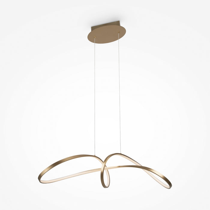 Lustra LEDMaytoni Modern Curve Auriu   1, MOD156PL-L52G4K - AsiHome