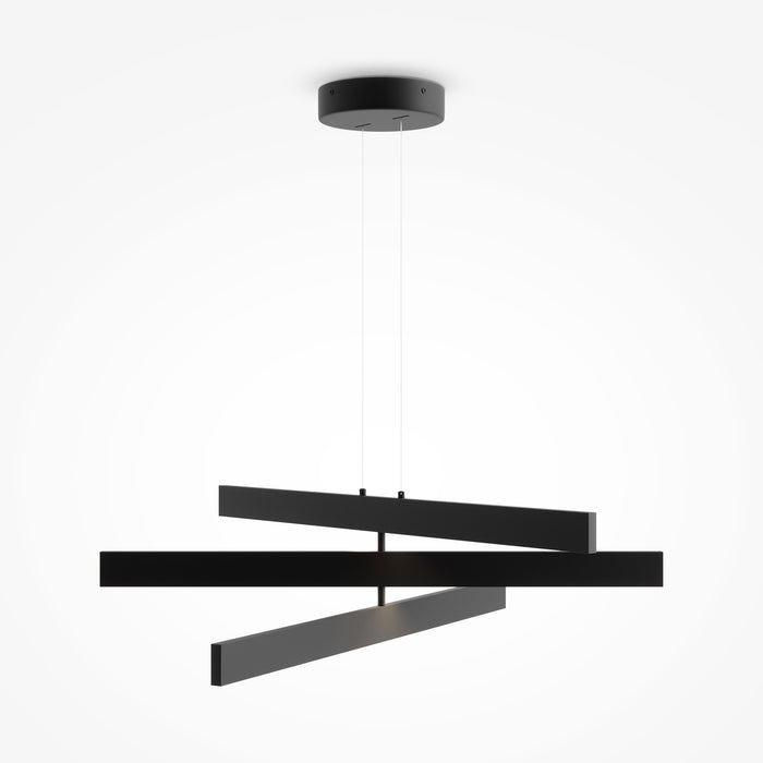 Lustra LED Maytoni Modern Origami Negru 3, MOD163PL-L38B4K1 - AsiHome