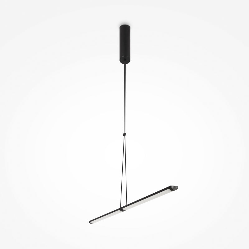Lustra LED Maytoni Modern Supersymmetry Negru mat 1, P096PL-L11BK - AsiHome