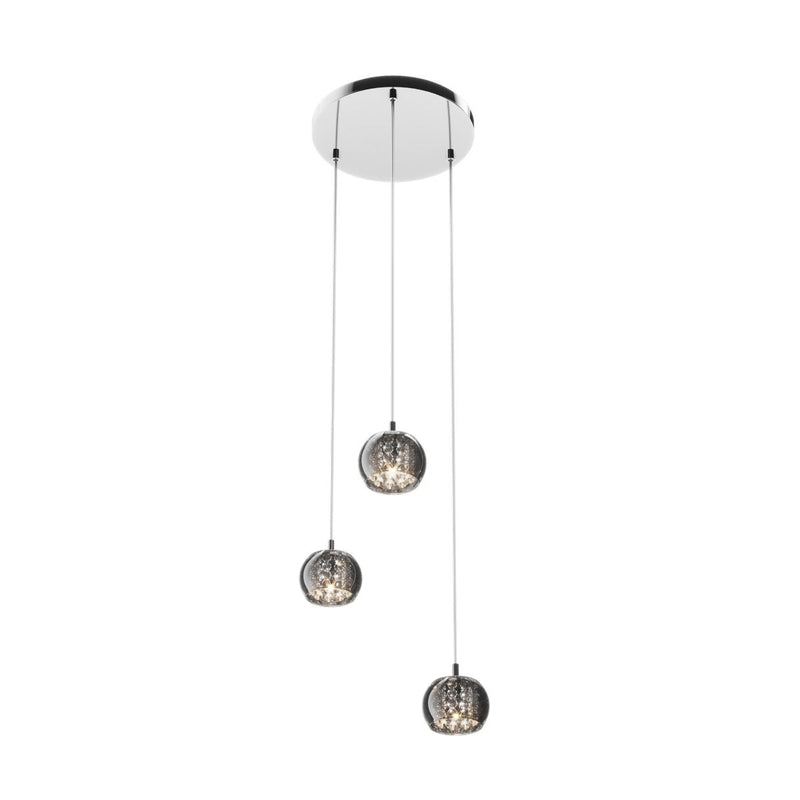 Lustra Zuma Line Crystal 3xG9 Argintiu / Transparent