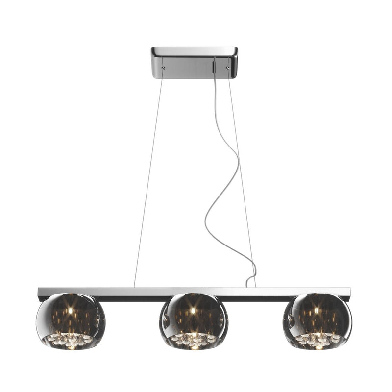Lustra Zuma Line Crystal 3xG9 Argintiu / Transparent