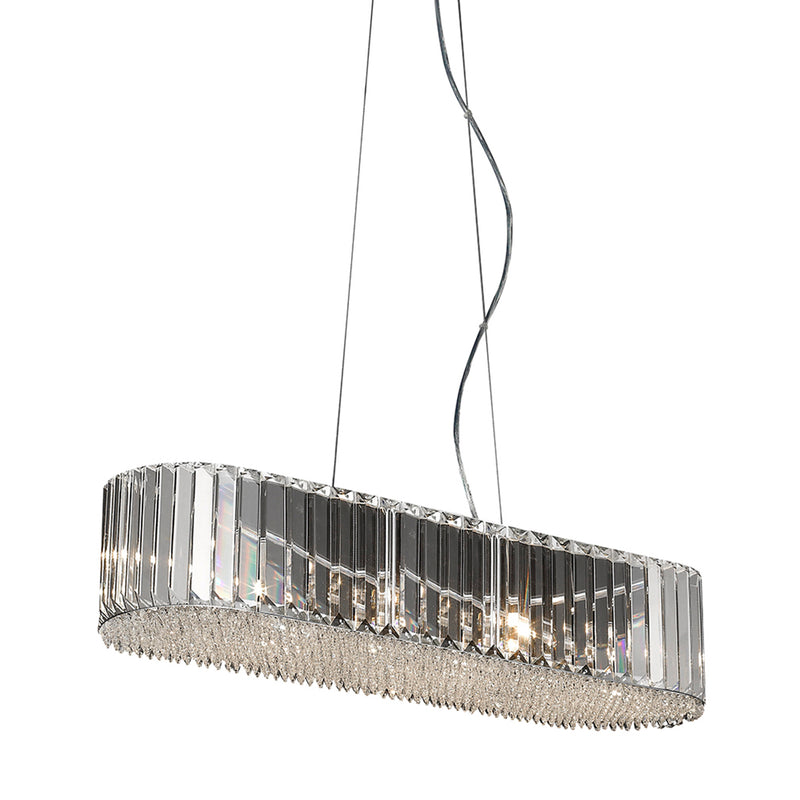 Lustra Zuma Line PRINCE 6xG9 Argintiu / Transparent