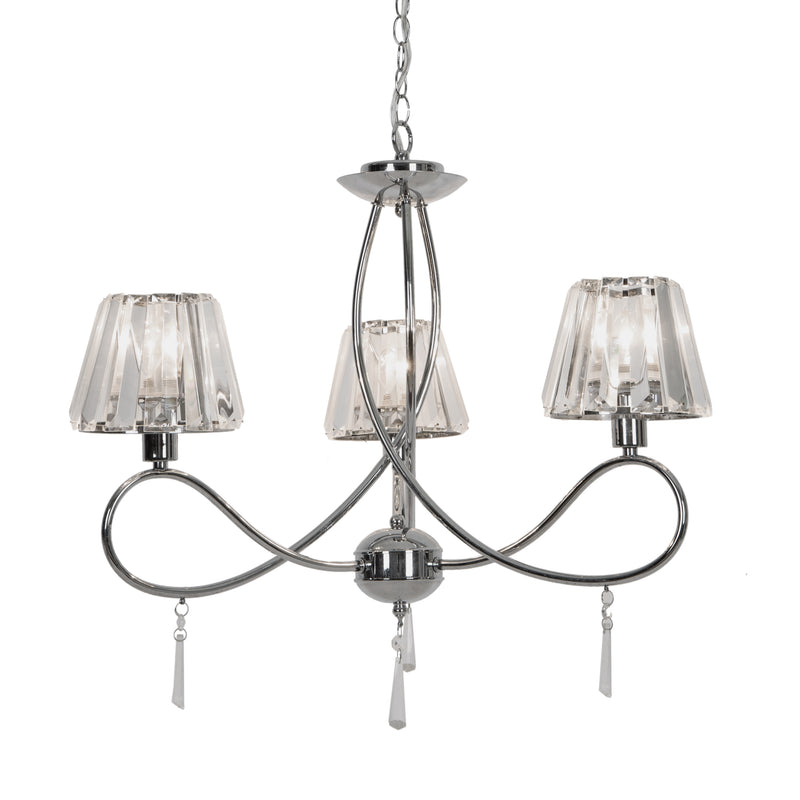 Lustra Zuma Line 3xE27 Crom / Transparent