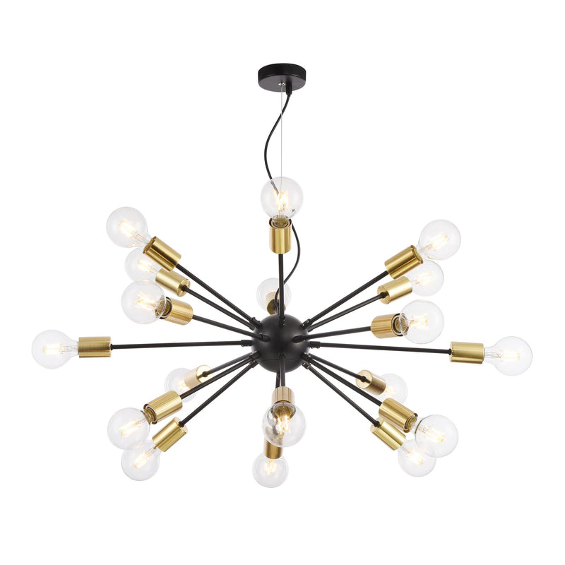Lustra Loft  Maytoni Loft Jackson Negru, 18XE27, T546PL-18B - AsiHome