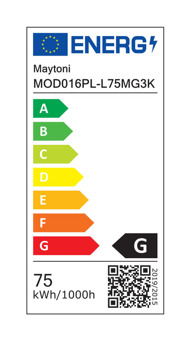 Lustra LED Maytoni Modern Line Auriu mat 6, MOD016PL-L75MG3K - AsiHome