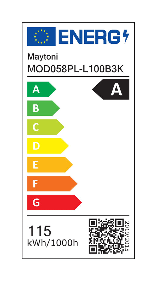 Lustra LED Maytoni Modern Rim Negru , MOD058PL-L100B3K - AsiHome