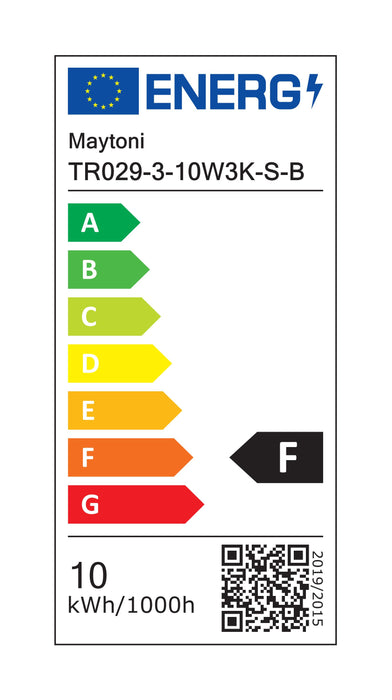 Proiector LED pentru sina cu 3 faze, Trinity Maytoni Technical Vuoro Negru , TR029-3-10W3K-S-B - AsiHome