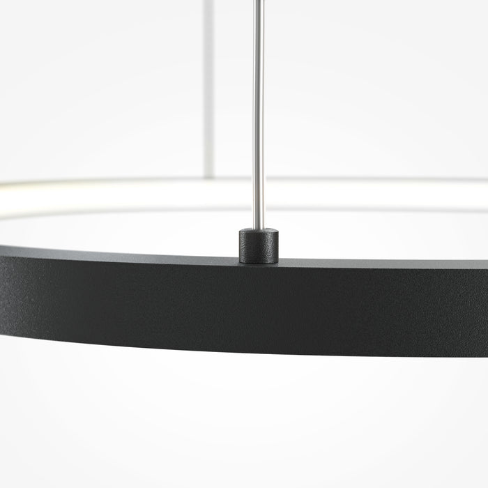 Lustra LED Maytoni Modern Glint Negru , MOD072PL-L28B3K1 - AsiHome