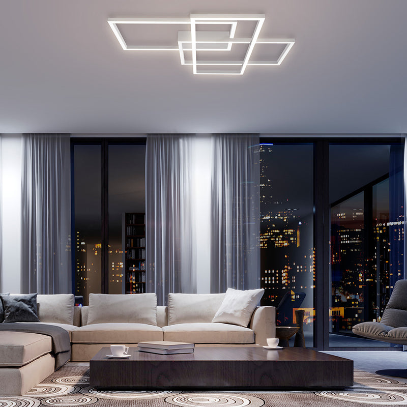 Plafoniera LED Maytoni Modern Rida Alb   3-, MOD015CL-L80W - AsiHome