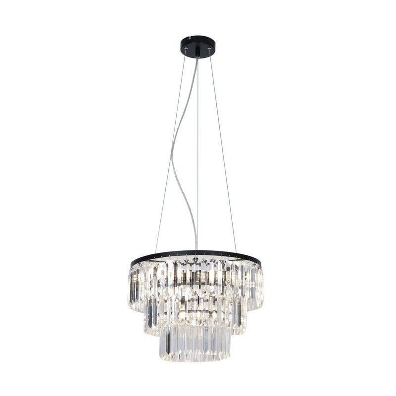 Lustra Zuma Line 4xE14 Negru / Transparent