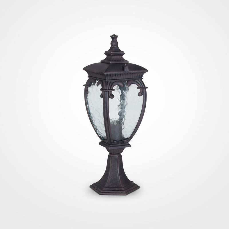 Stalp exterior Maytoni Outdoor  Fleur Bronz antic, 1XE27, O414FL-01BZ - AsiHome