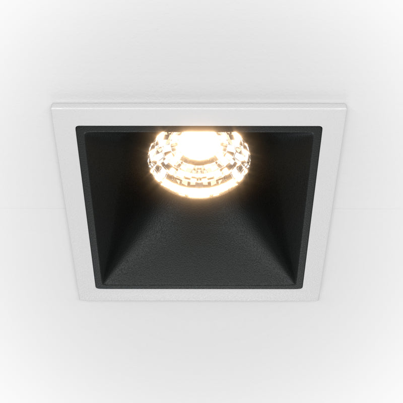 Spot LED incastratMaytoni Technical Alfa LED Alb/Negru , DL043-01-10W3K-D-SQ-WB - AsiHome