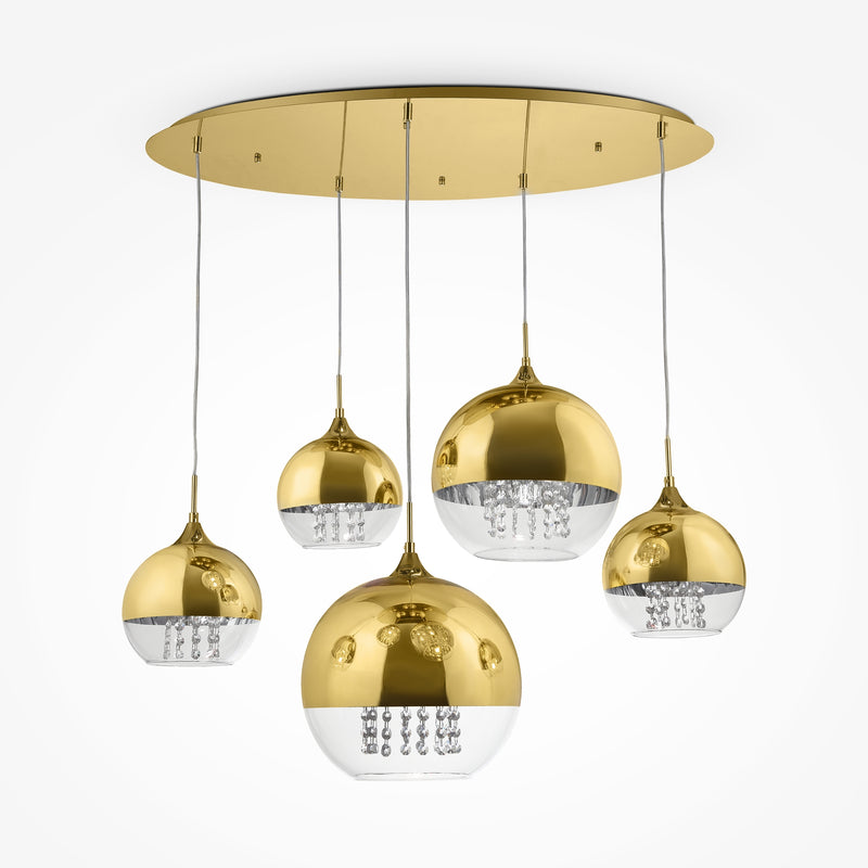 Lustra Moderna Maytoni Modern Fermi Auriu, 5XE27, P140-PL-170-5-G - AsiHome