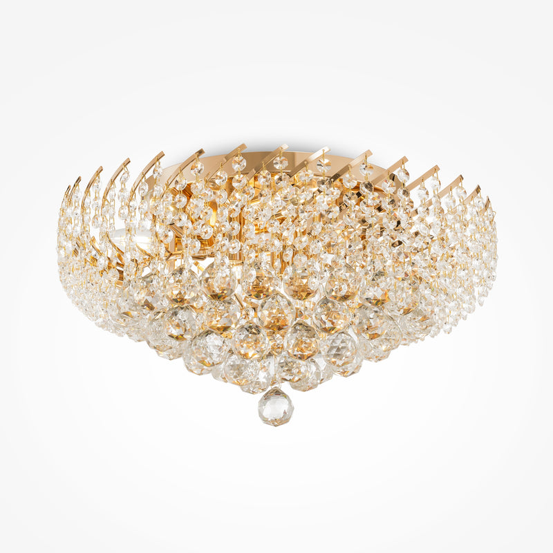Plafoniera Living Maytoni Classic Karolina Auriu, 9XE14, DIA120-09-G - AsiHome