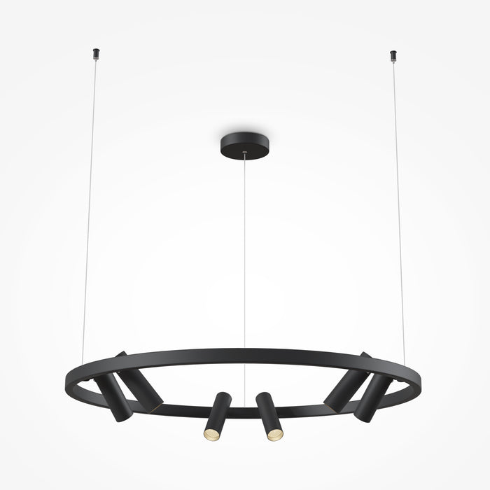 Lustra LED Maytoni Modern Satellite Negru 6, MOD102PL-L42B - AsiHome