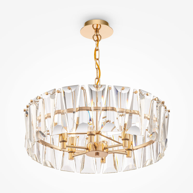 Lustra Living Maytoni Modern Puntes Auriu, 6XE14, MOD043PL-06G - AsiHome