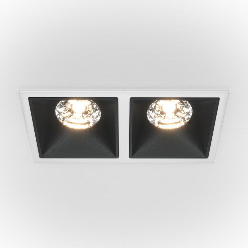 Spot LED incastratMaytoni Technical Alfa LED Alb/Negru , DL043-02-15W4K-SQ-WB - AsiHome