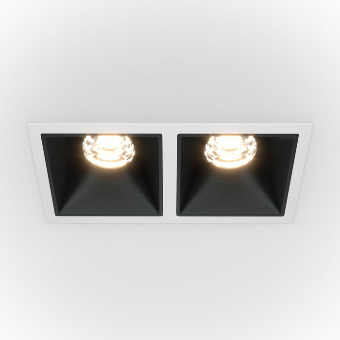 Spot LED incastratMaytoni Technical Alfa LED Alb/Negru , DL043-02-10W3K-SQ-WB - AsiHome