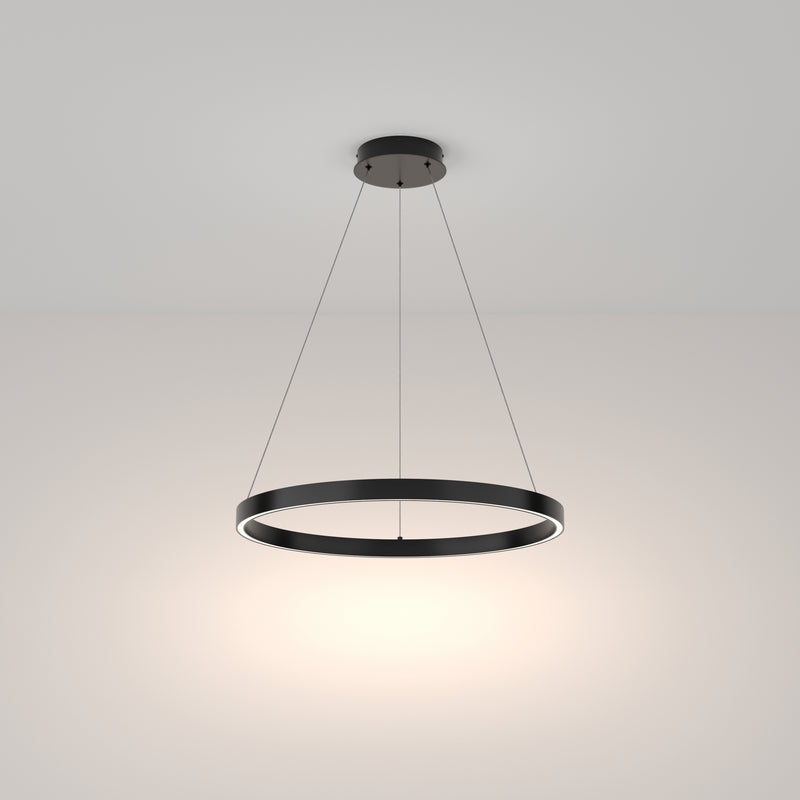 Lustra LED Maytoni Modern Rim Negru 1, MOD058PL-L32B4K - AsiHome