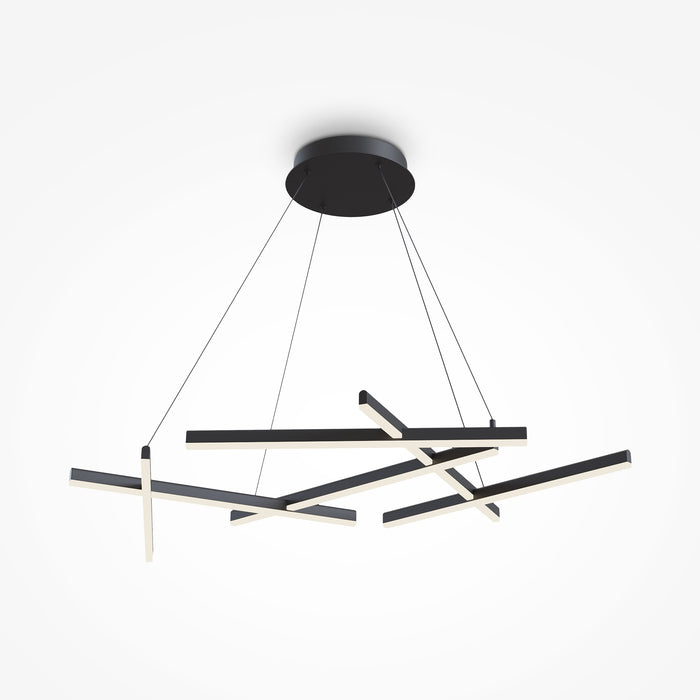 Lustra LED Maytoni Modern Line Negru 6, MOD016PL-L75B - AsiHome