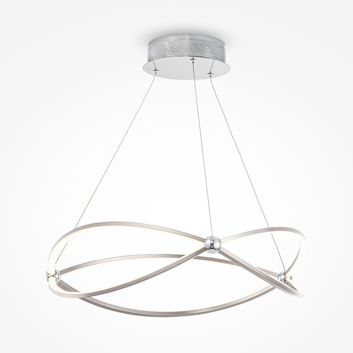 Lustra LED Maytoni Modern Weave Nichel , MOD062PL-L45CH3K - AsiHome